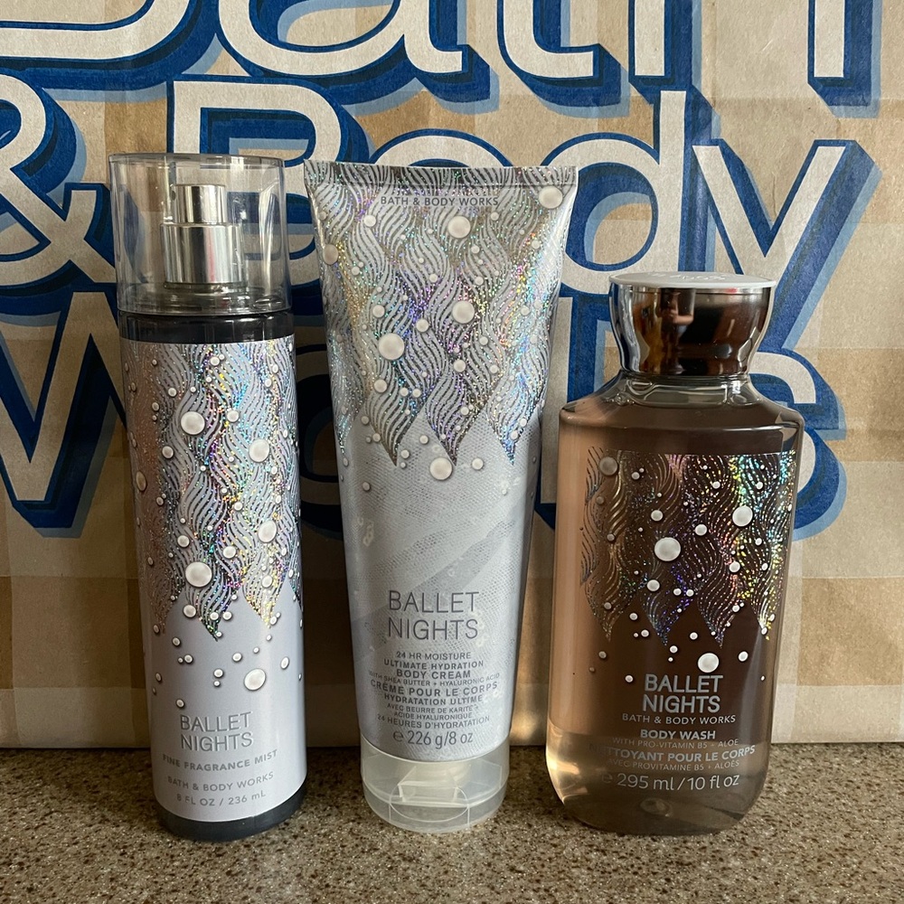 NEW Bath & Body Works “Ballet Nights” 3pc Set